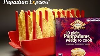 Papadum Express®  Pataks Pappadums Microwave cook 5 in 60 seconds [upl. by Jory]