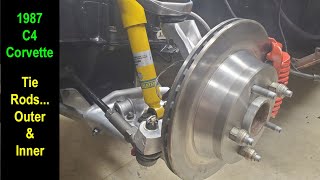 Inner and Outer Tie Rod replacement 1987 C4 Corvette [upl. by Jahdol]