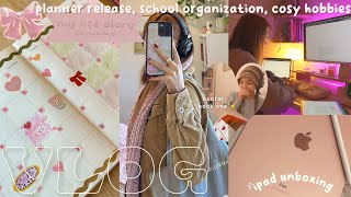 VLOG 🌱 productive days in my life school reset hobbies planner organization amp ipad unboxing [upl. by Elleneg561]