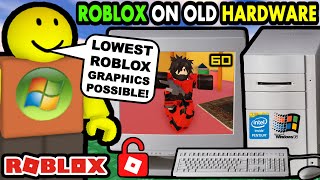 The Lowest Roblox Graphics Settings You Can Get ROBLOX ON OLD COMPUTERS [upl. by Rodnas977]