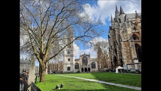 Westminster Abbey  Walk from Westminster Tube Station London  westminsterabbey bigben [upl. by Blondelle]