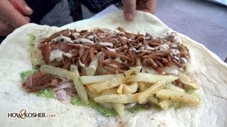 How Israeli Kosher Shawarma is Prepared  الشاورما  איך להכין שווארמה כשר [upl. by Fulbert]