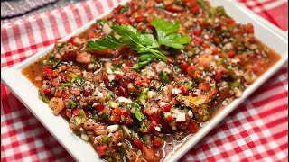 Turkish Spicy quotEzmequot Salad Recipe The Best One  Kebapların Yanına En İyi Acılı Ezme Tarifi [upl. by Ahselrak]