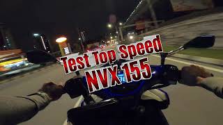 Yamaha NVX 155 Top Speed STANDARD [upl. by Kahler489]