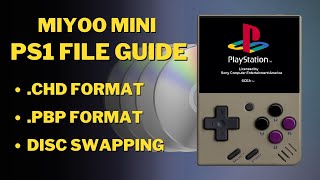 How to play PS1Playstation files on Miyoo Mini  PBP CHD Conversion Tutorial Disc Swapping Guide [upl. by Marcell]