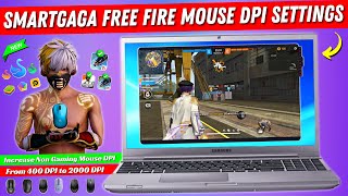 Smart gaga Free Fire Mouse DPi Settings  Free Fire Smartgaga Perfect Headshot Sensitivity Setting [upl. by Eadrahc472]