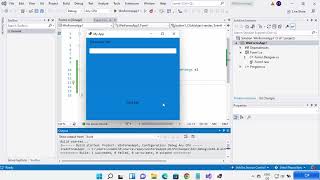 Create Your First C Windows Forms Application using Visual Studio [upl. by Annayk597]
