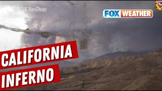 California Wildfire Explodes In Size [upl. by Adamsen236]