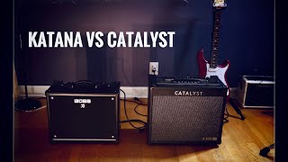 Boss Katana 50 vs Line 6 Catalyst 60 [upl. by Aracat]