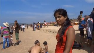 Calangute Beach Goa India [upl. by Aihsenod]