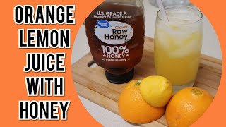 ORANGELEMON JUICE WITH HONEY RECIPE [upl. by Terchie]