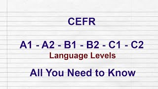 All You Need to Know about CEFR Language Levels A1A2B1B2C1C2 [upl. by Oelgnaed41]