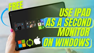 How to Setup iPad as a Secondary Monitor for Windows LaptopsDesktop [upl. by Nylednarb]