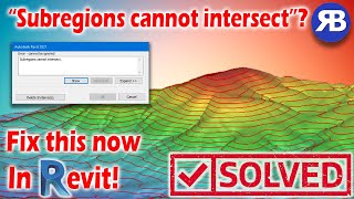 Revit Snippet Quickly Fix the “Subregions Cannot Intersect” Error [upl. by Jacobs522]