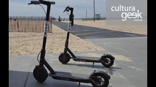 Bird como funcionan las scooters eléctricas en Los Ángeles [upl. by Azile]