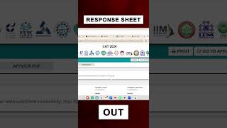 CAT 2024 Response Sheet Released Check Your Answers Now [upl. by Haidebez]