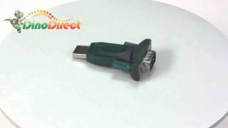 USB20 to RS232 Serial DB9 9 Pin Adapter Converter from Dinodirectcom [upl. by Yekcin911]