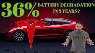 The TRUTH About Tesla Battery Degradation A 3Year Study [upl. by Aesoh]