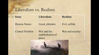 Comparing Liberalism and Realism [upl. by Kartis]