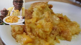 SUPER QUICK amp EASY PEACH COBBLER RECIPE  STEP BY STEP [upl. by Eseryt]