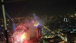 New year celebration from 48th floor Baiyoke Tower II Bangkok Thailand [upl. by Auof]