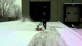 WORX WG650 Electric Snow Thrower demonstration [upl. by Gabriele]