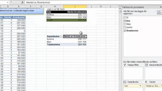 Pivottabeller i Excel 1 En första introduktion [upl. by Ruy]