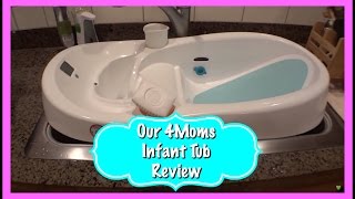 Baby Bathtub Review  4Moms Infant Tub [upl. by Osana]