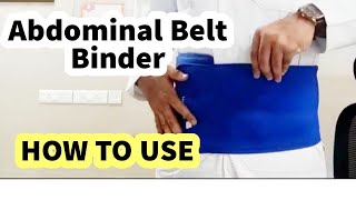 ABDOMINAL BINDER  HOW TO USE HERNIA BELT BELLY SUPPORT amp AFTER PREGNANCY CAN IT REDUCE BELLY FAT [upl. by Nick]