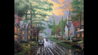 How To Paint a Landscape Like Thomas Kinkade [upl. by Zohara]