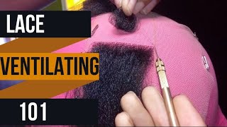 VERY DETAILED How to ventilate your lace wigsfrontalclosureAdding hair to your lace wigs [upl. by Kettie]