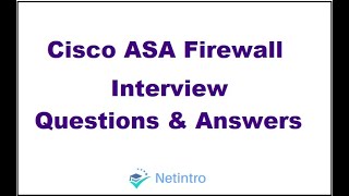 Cisco ASA Firewall Interview Questions and Answers [upl. by Marco]