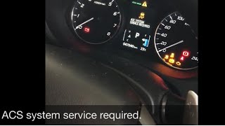 ACS system service required Mitsubishi Outlander How we fixed it [upl. by Atinav943]