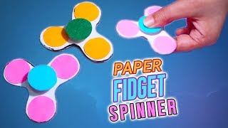 DIY Paper fidget spinner for kids  Diy fidget spinner with EASY METHOD  no TEMPLATE required [upl. by Tnecnivleahcim3]