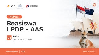 Webinar Beasiswa LPDP  Australia Awards Scholarship AAS [upl. by Truda]