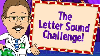 The Letter Sound Challenge  Letter Runs  Jack Hartmann and Katie Garner [upl. by Adalbert561]