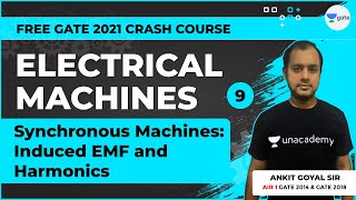 Synchronous Machines Induced EMF amp Harmonics  Lec 9  Electrical Machines  GATE 2021 Crash Course [upl. by Blondie]