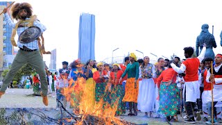 Amazing Oromo Cultural dance performance Finfinnee miila tokkoon dhaabe  Goobee fi Shinooyyee [upl. by Motteo]