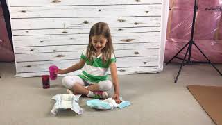 Diapers review Huggies vs Pampers Absorbency Test [upl. by Ferree]