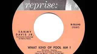 1962 HITS ARCHIVE What Kind Of Fool Am I  Sammy Davis Jr [upl. by Crispen]