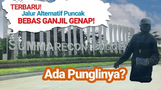 JALUR ALTERNATIF PUNCAK VIA SUMMARECON BOGOR BEBAS GANJIL GENAP [upl. by Rube]