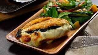 Pechugas de Pollo Rellenas de Queso Crema y Espinacas [upl. by Aisereht]