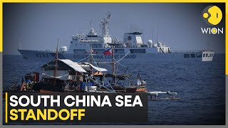 Philippine ship Chinese vessel collide in disputed South China Sea  Latest News  WION [upl. by Holtorf]