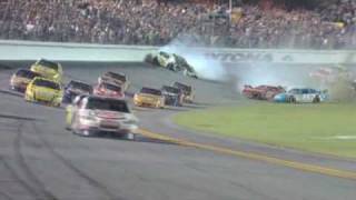 2009 Coke Zero 400  Tony Stewart Wins  Kyle Busch Hard Crash [upl. by Eileen]