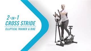 2in1 Cross Stride Elliptical Trainer amp Bike [upl. by Avirt]