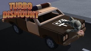 I CRASHED A POLICE CAR Turbo Dismount  Steam Game [upl. by Hoffert539]