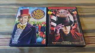 My DVD Review of Willy Wonka amp The Chocolate Factory and Charlie and the Chocolate Factory [upl. by Thorman]