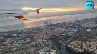 Departing from Lisbon 4K MSFS2020 msfsofficial easyjet Wingview [upl. by Tsan]