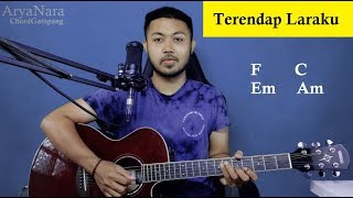 Chord Gampang Terendap Laraku  NAFF by Arya Nara Tutorial Gitar Untuk Pemula [upl. by Omle]