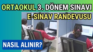 3 Dönem eSınav Randevu Ekranları Açıldı Randevu Nasıl Alınacak Açık Öğretim Ortaokulu [upl. by Otecina333]